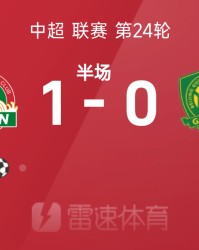 中超半场：钟义浩百场里程碑破门，河南1-0北京国安